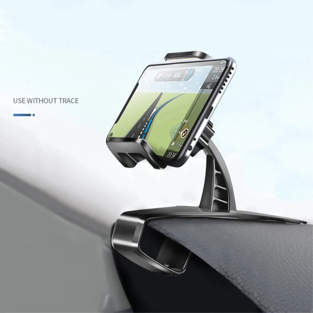 3 in 1 Car GPS Smartphone Holder: Dashboard / Visor Clamp   AC Grid Clip for Sharp 507SH - Black