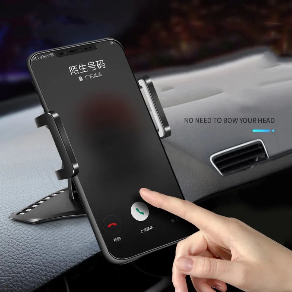 3 in 1 Car GPS Smartphone Holder: Dashboard / Visor Clamp   AC Grid Clip for Sharp 507SH - Black