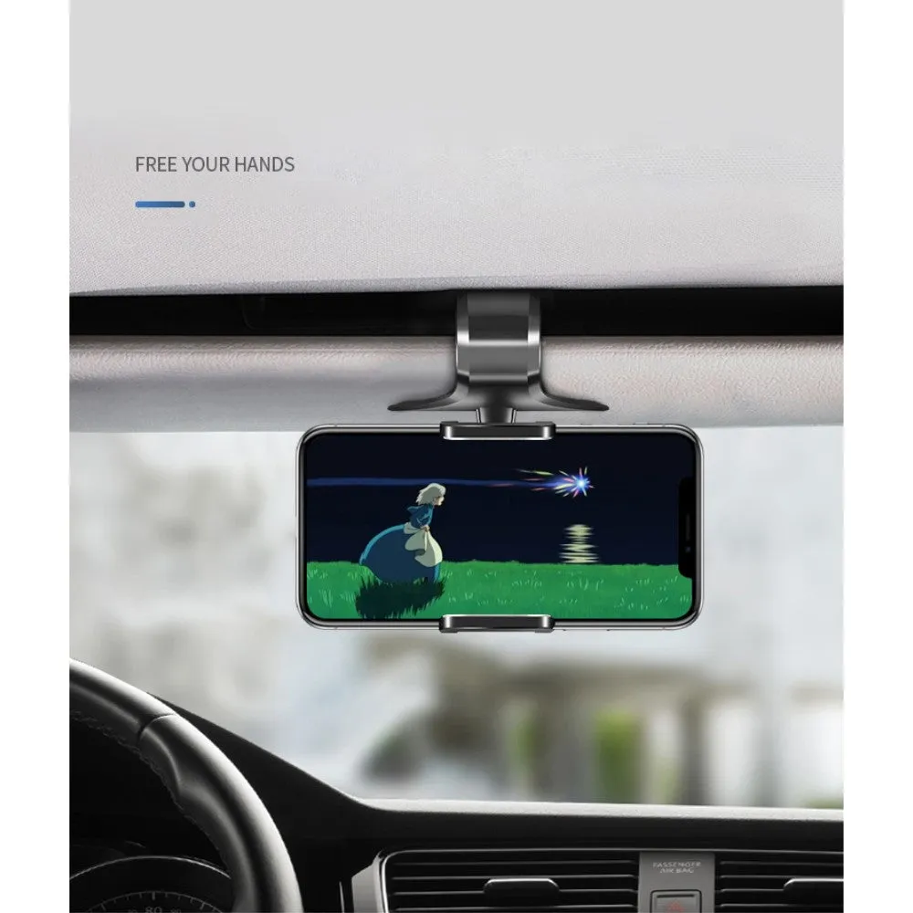 3 in 1 Car GPS Smartphone Holder: Dashboard / Visor Clamp   AC Grid Clip for Sharp 507SH - Black