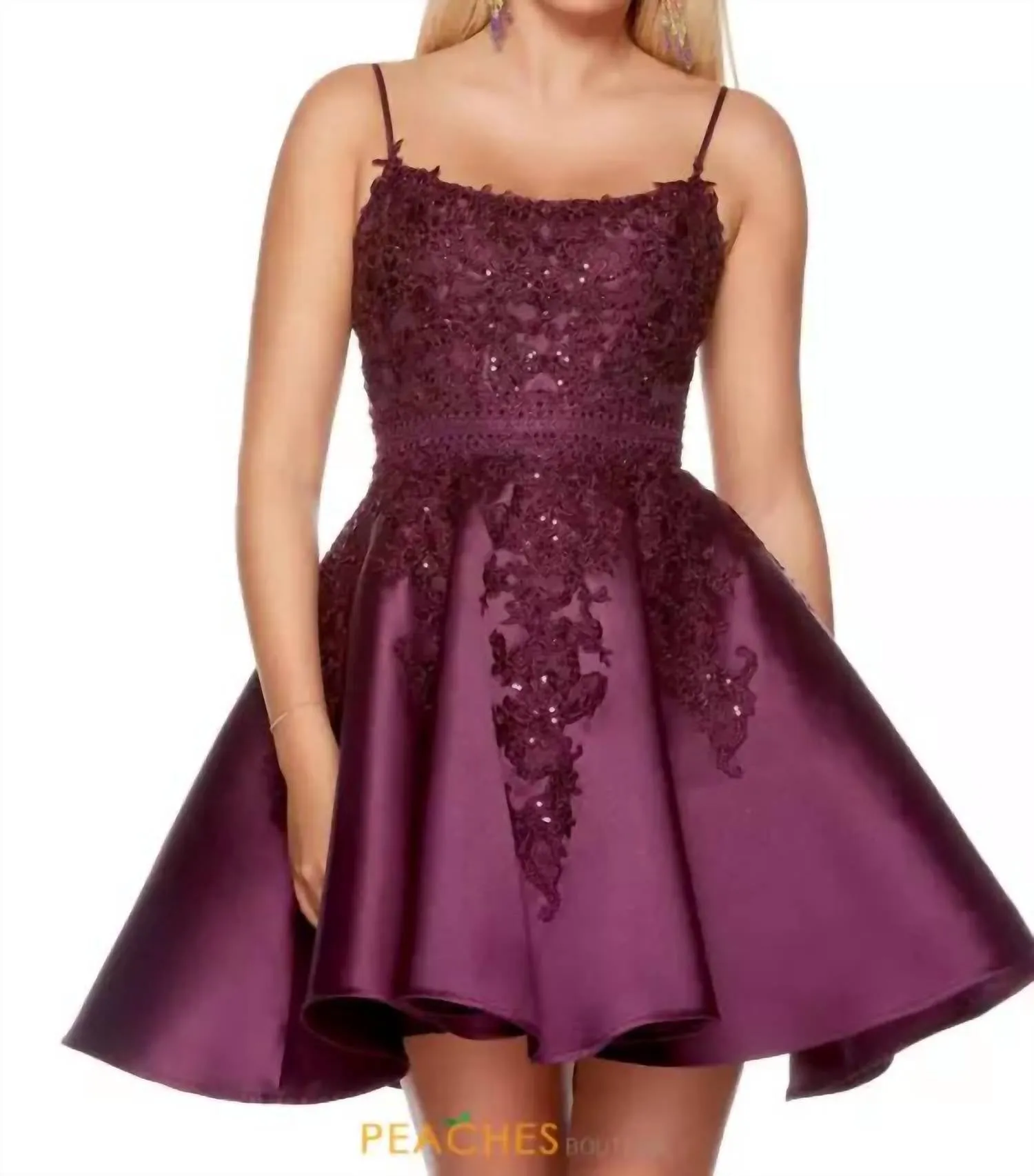 Alyce Paris - Beadwork Scoop Neckline Prom Dress