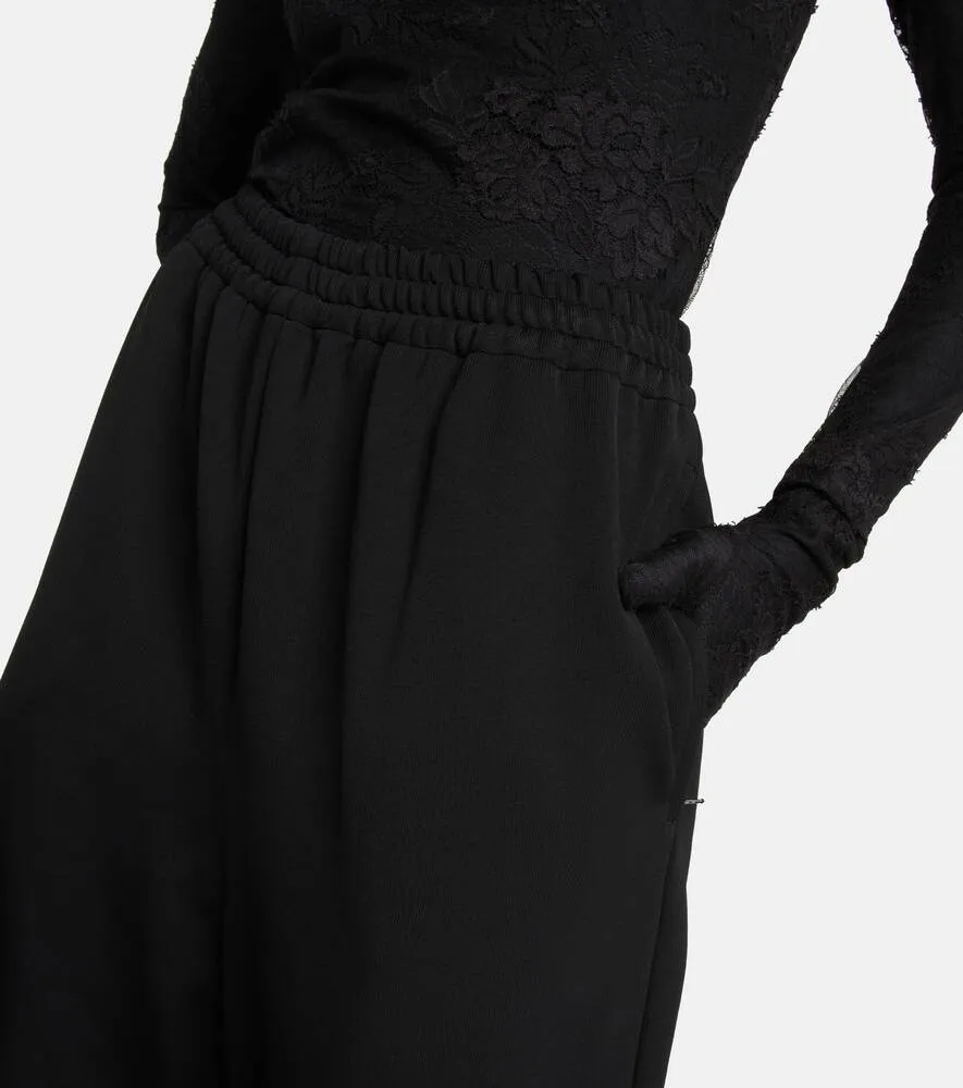 BALENCIAGA Flared Sweatpants, Black