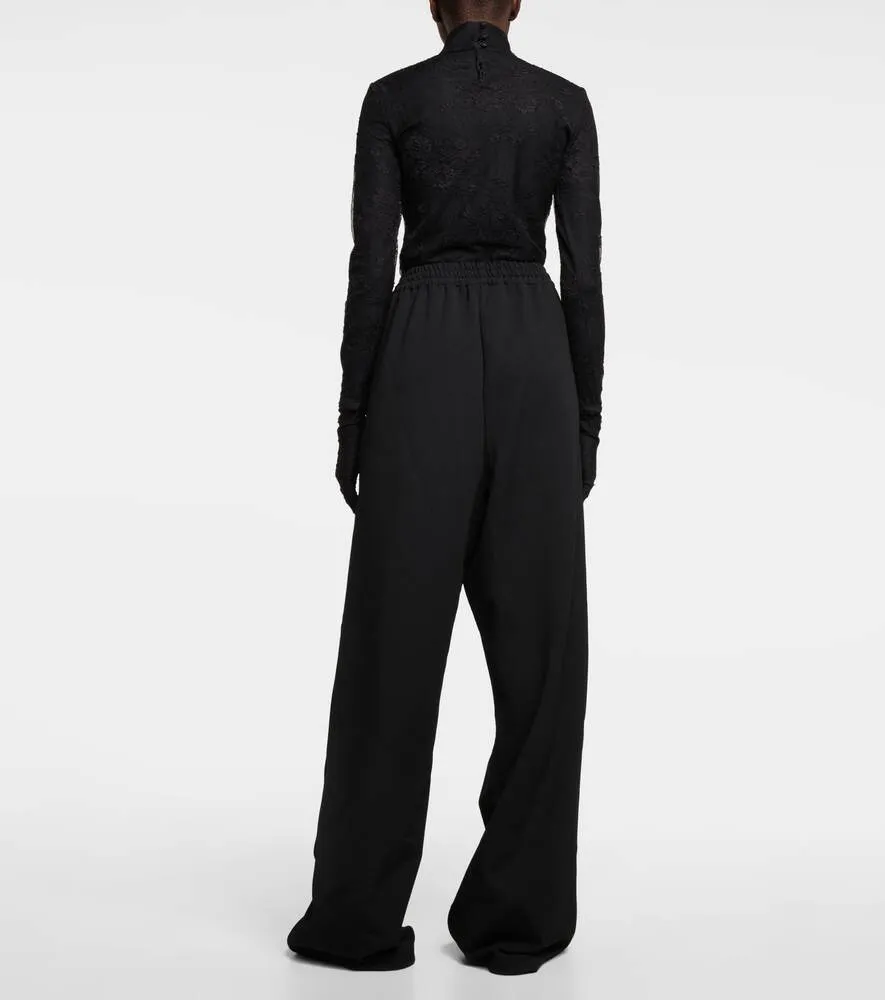BALENCIAGA Flared Sweatpants, Black