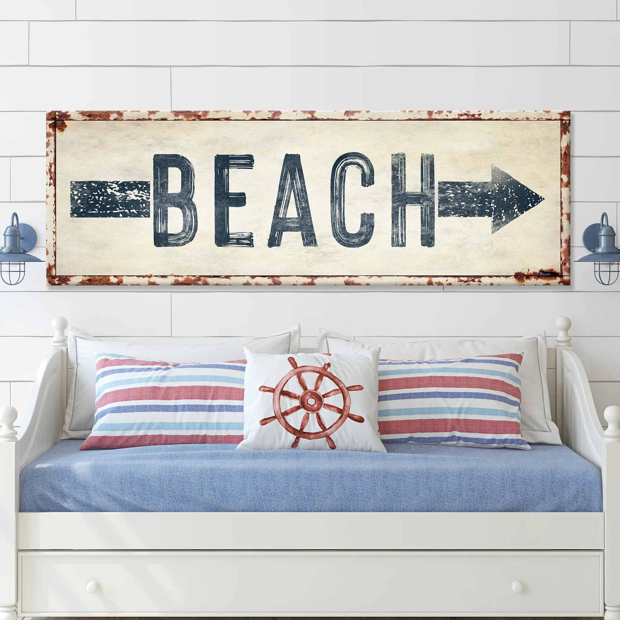 Beach Arrow Sign