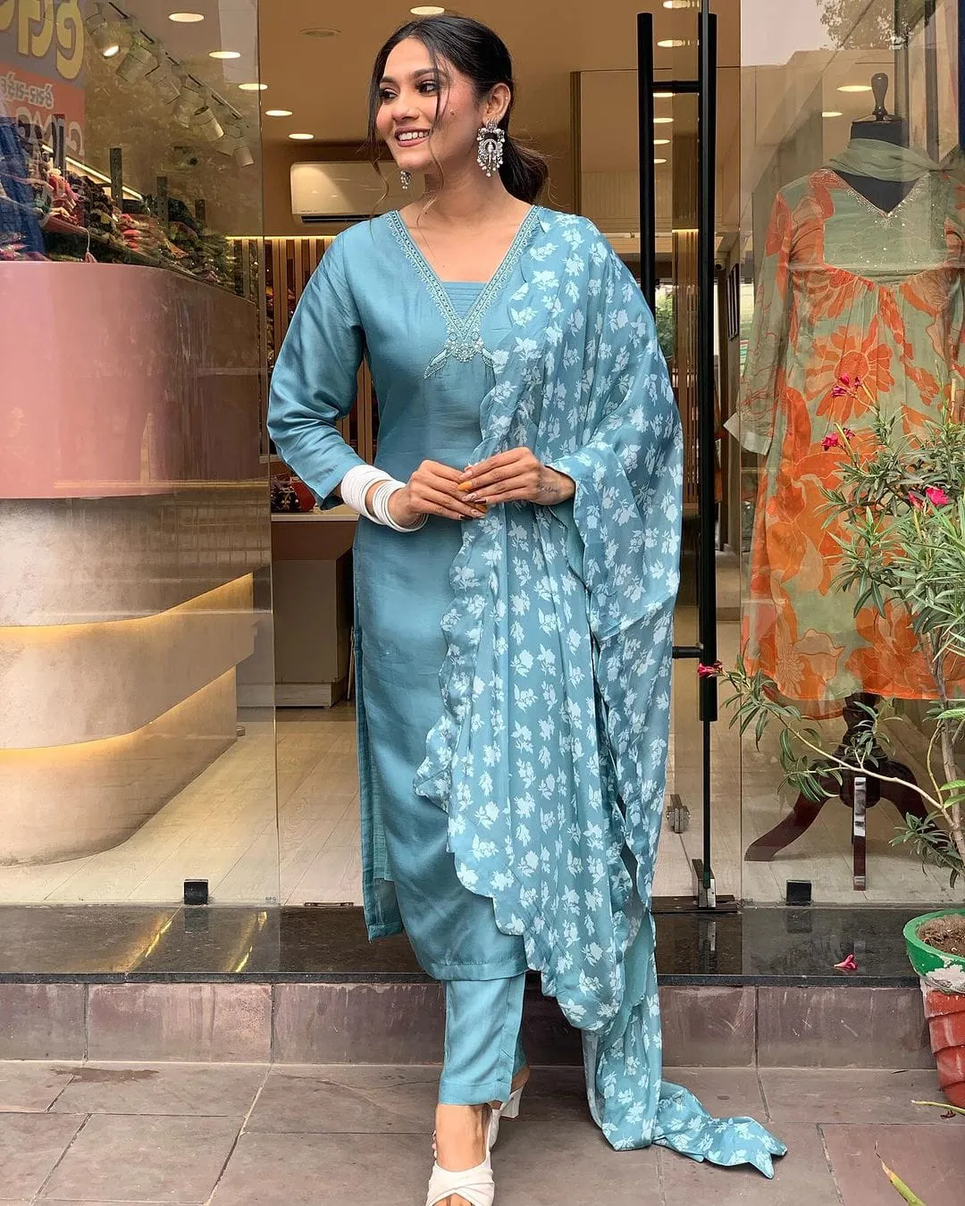 Beautiful Designer Summer Special Organic Viscose Cotton Salwar Suit