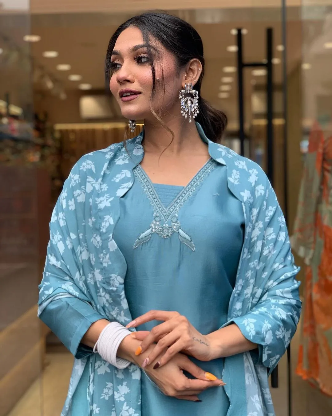 Beautiful Designer Summer Special Organic Viscose Cotton Salwar Suit