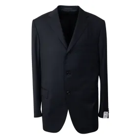 Black Caruso Wool Single Breasted Suit