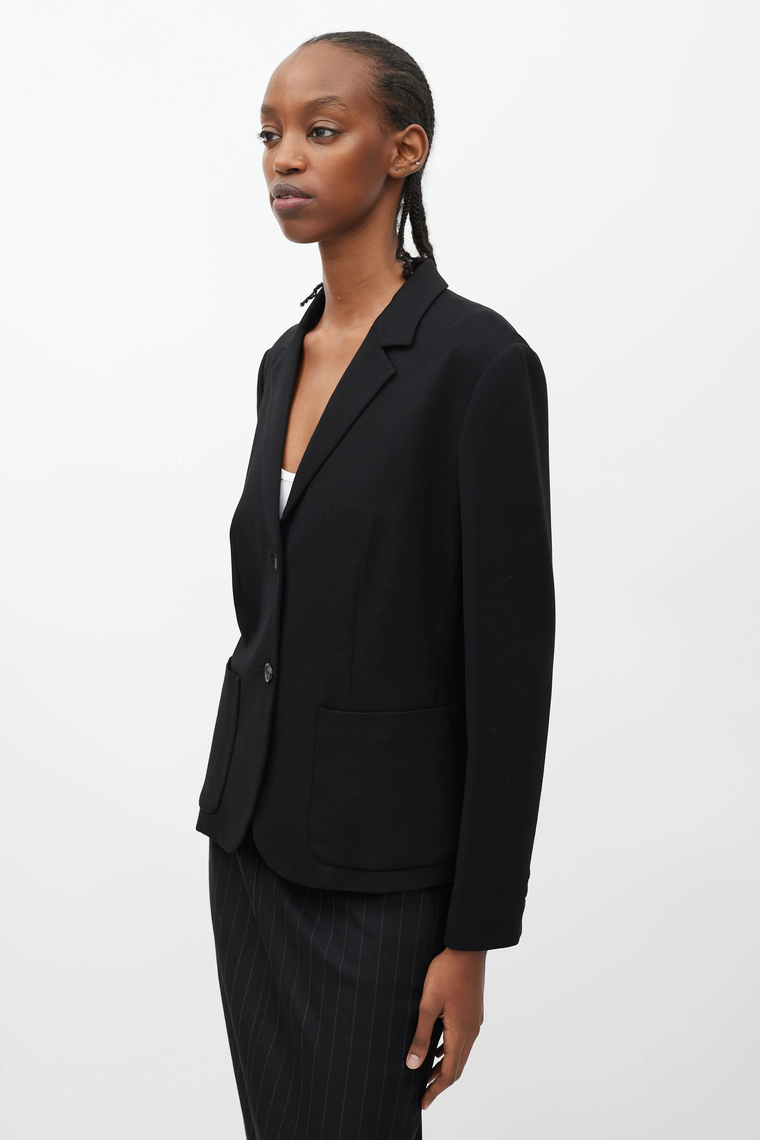 Black Two Pocket Blazer