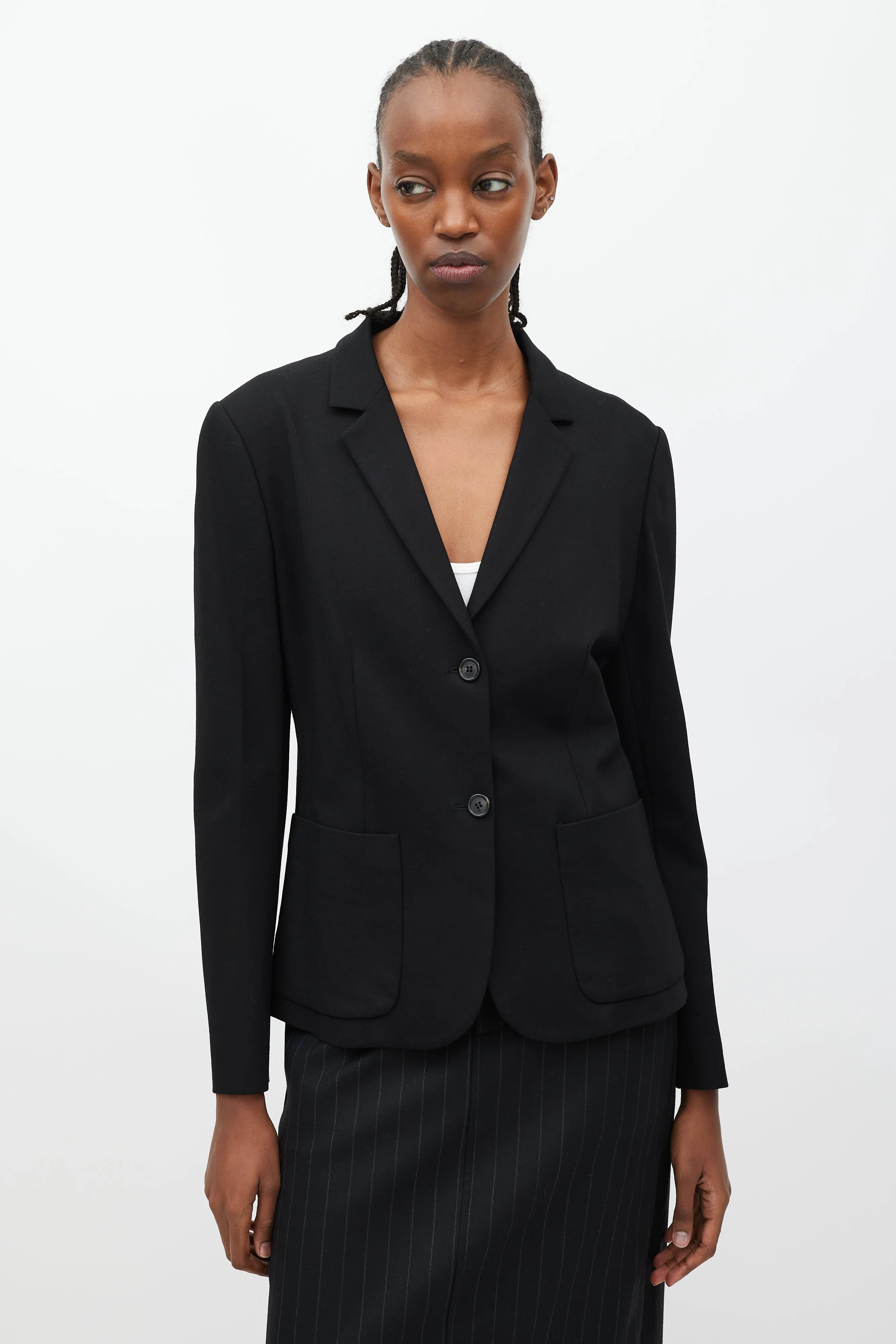 Black Two Pocket Blazer