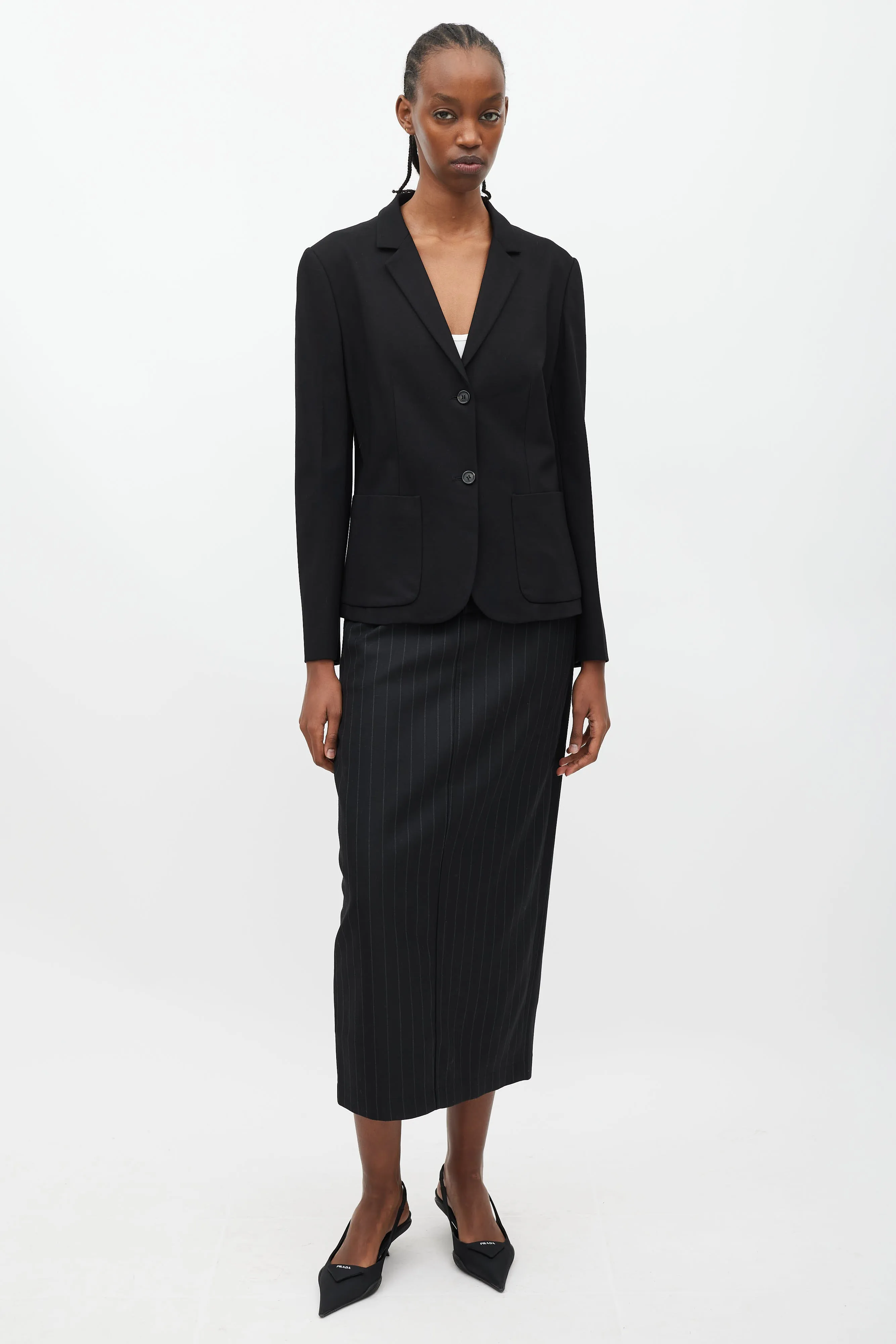 Black Two Pocket Blazer