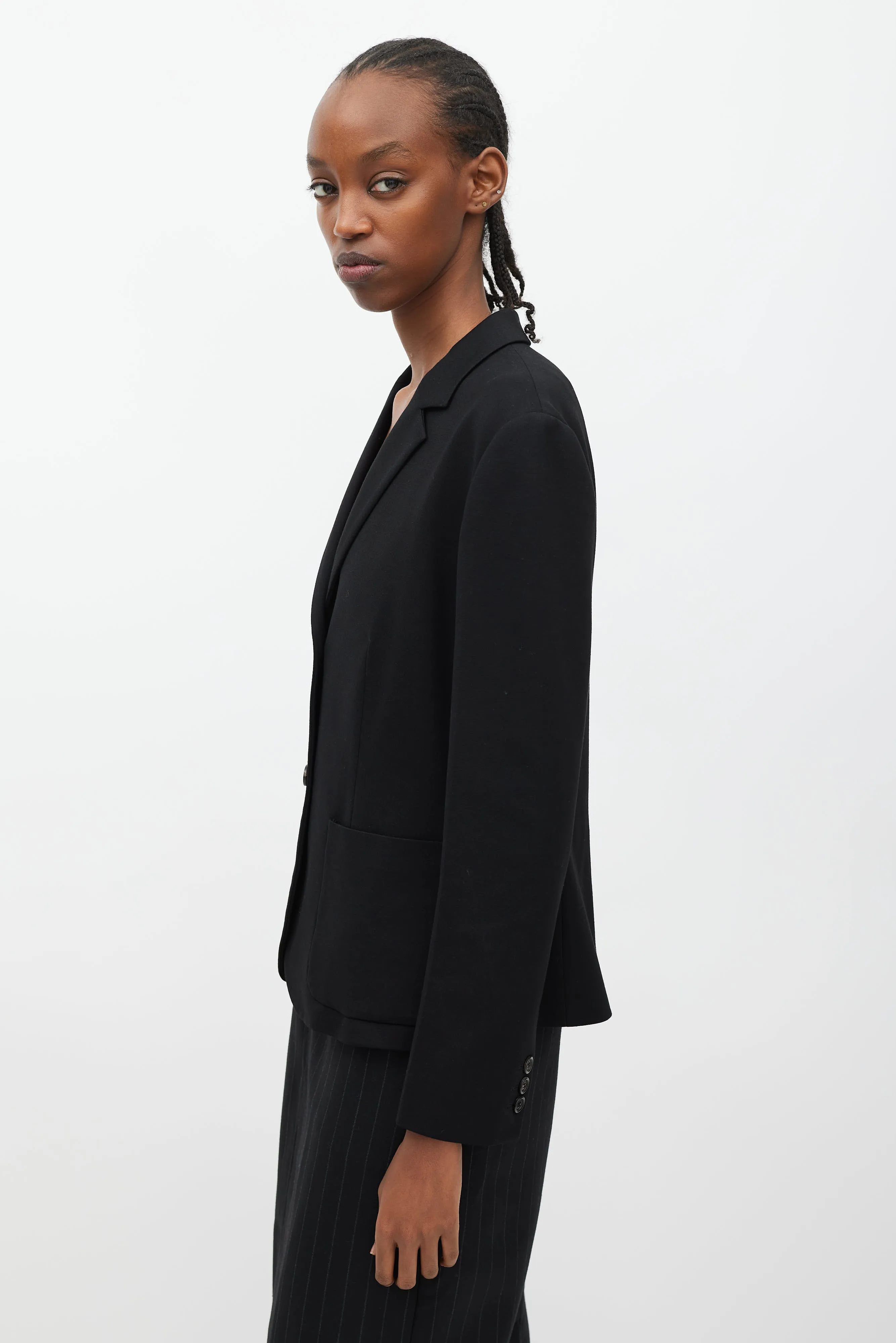 Black Two Pocket Blazer