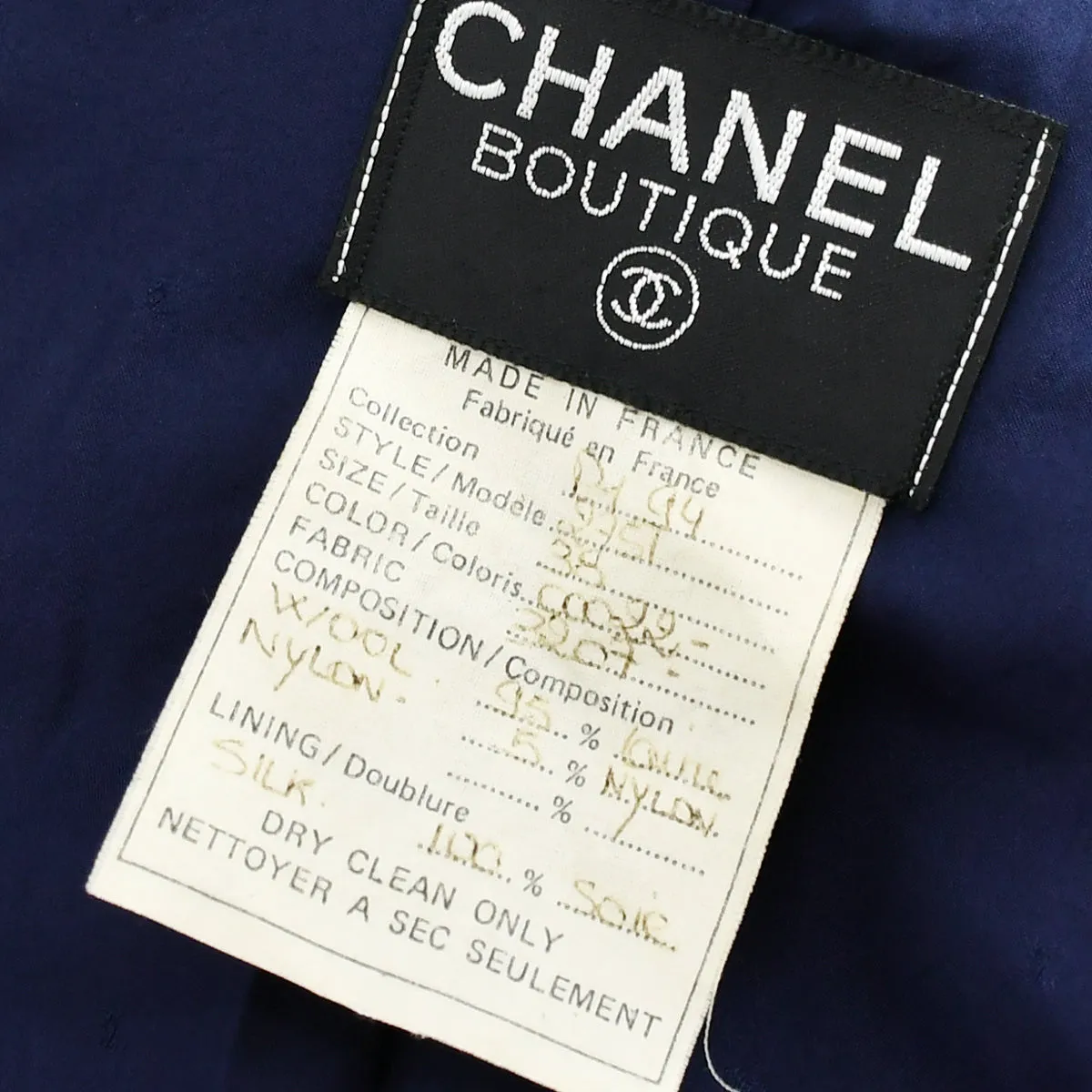 Chanel 1994 Single Breasted Jacket #38