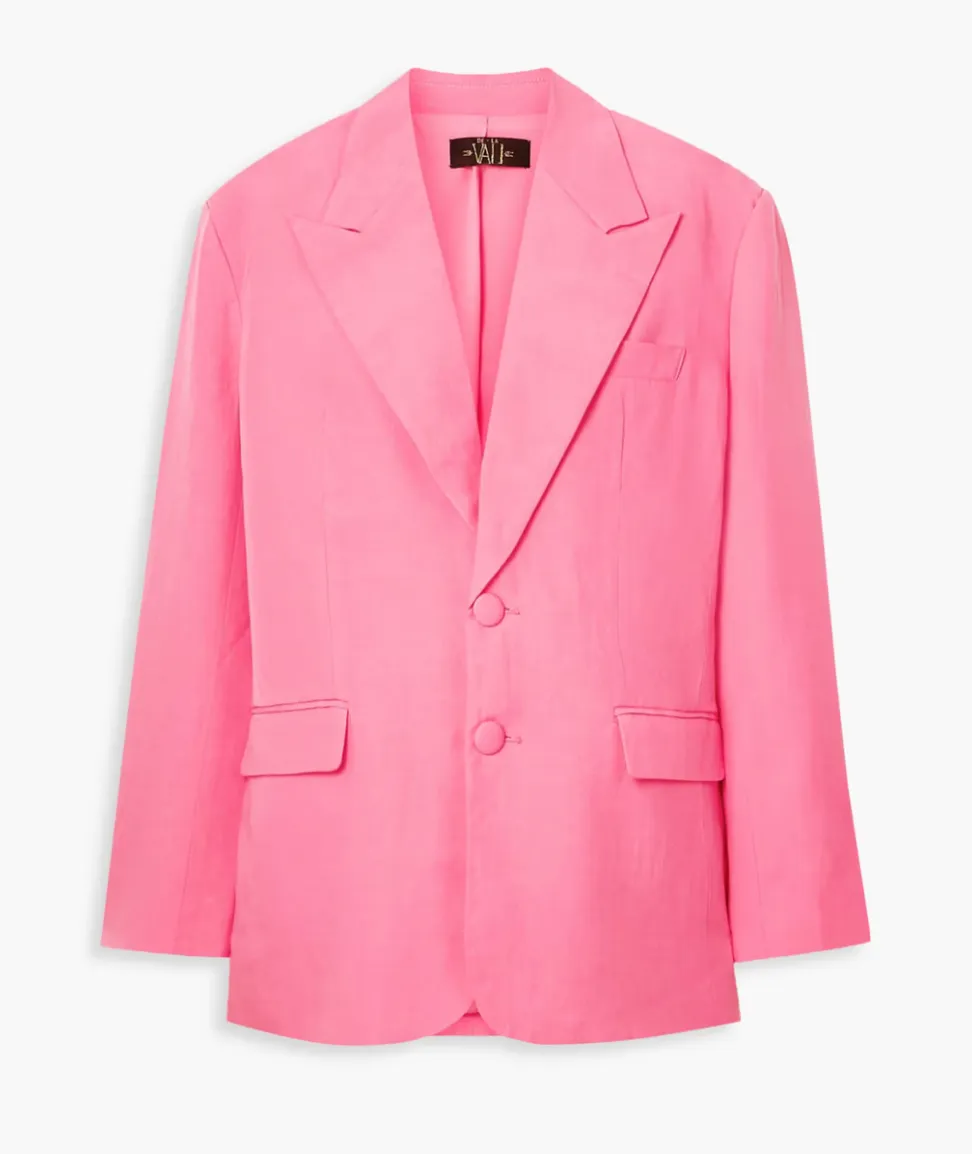 De La Vali Montana Linen-Blend Blazer