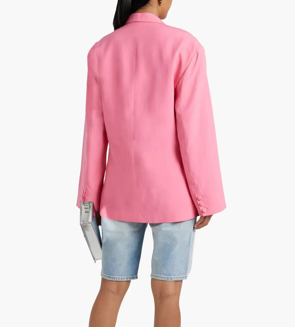 De La Vali Montana Linen-Blend Blazer