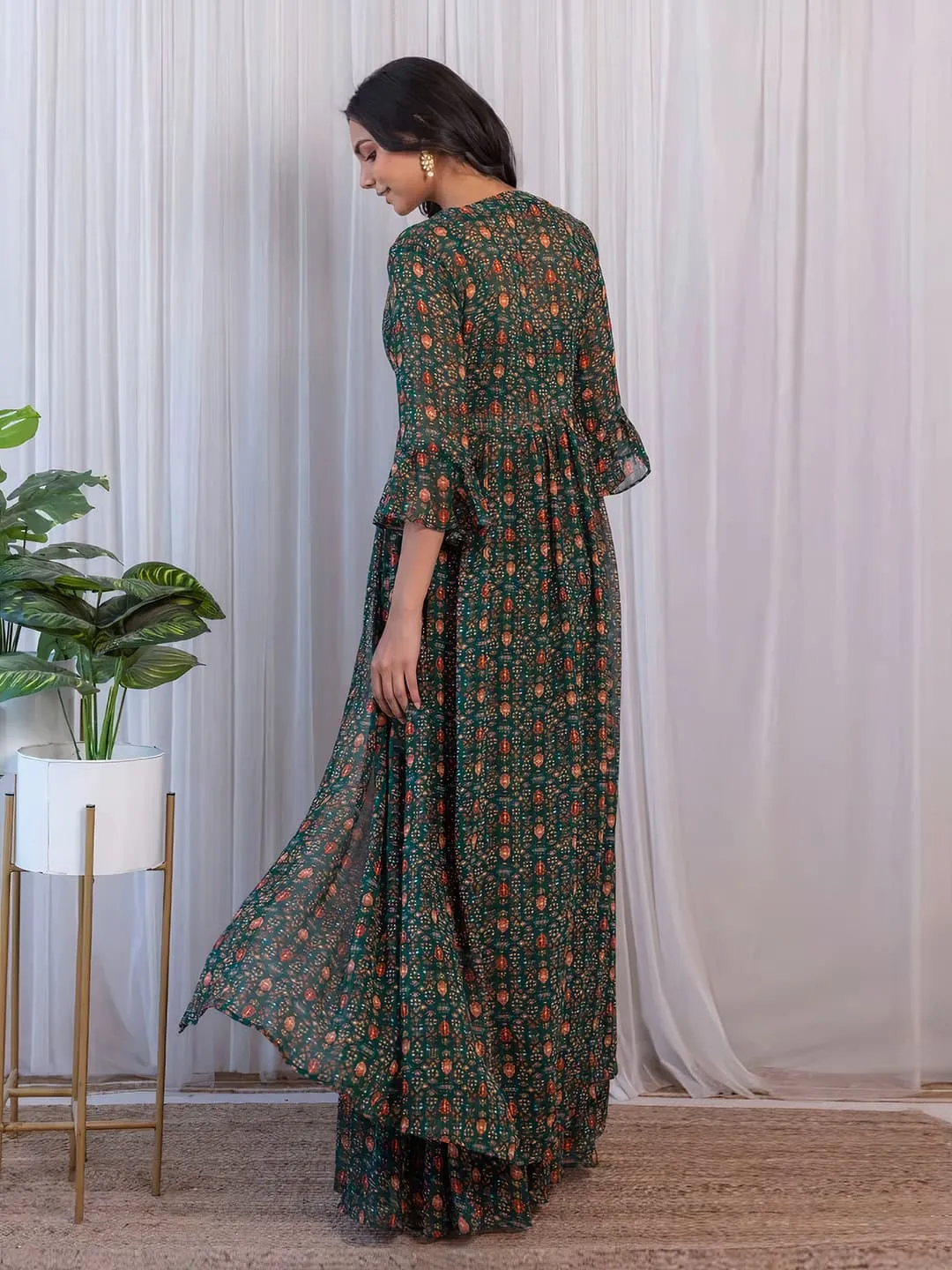 Designer Heavy Georgette Sharara Style Suit D.No.242