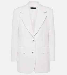 Dolce&Gabbana Cotton-blend tweed blazer