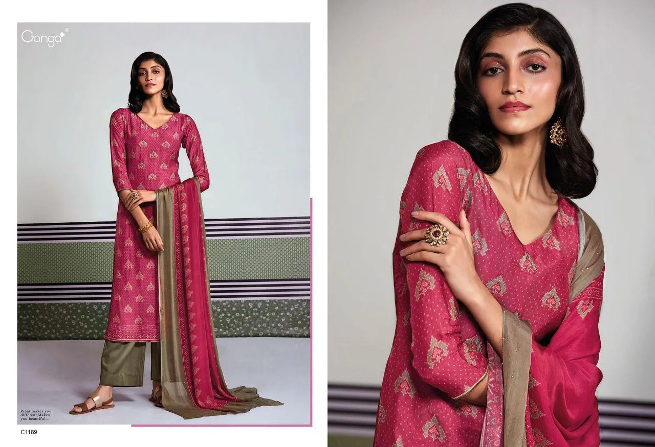 GANGA KALINDI BEMBERG SALWAR SUITS