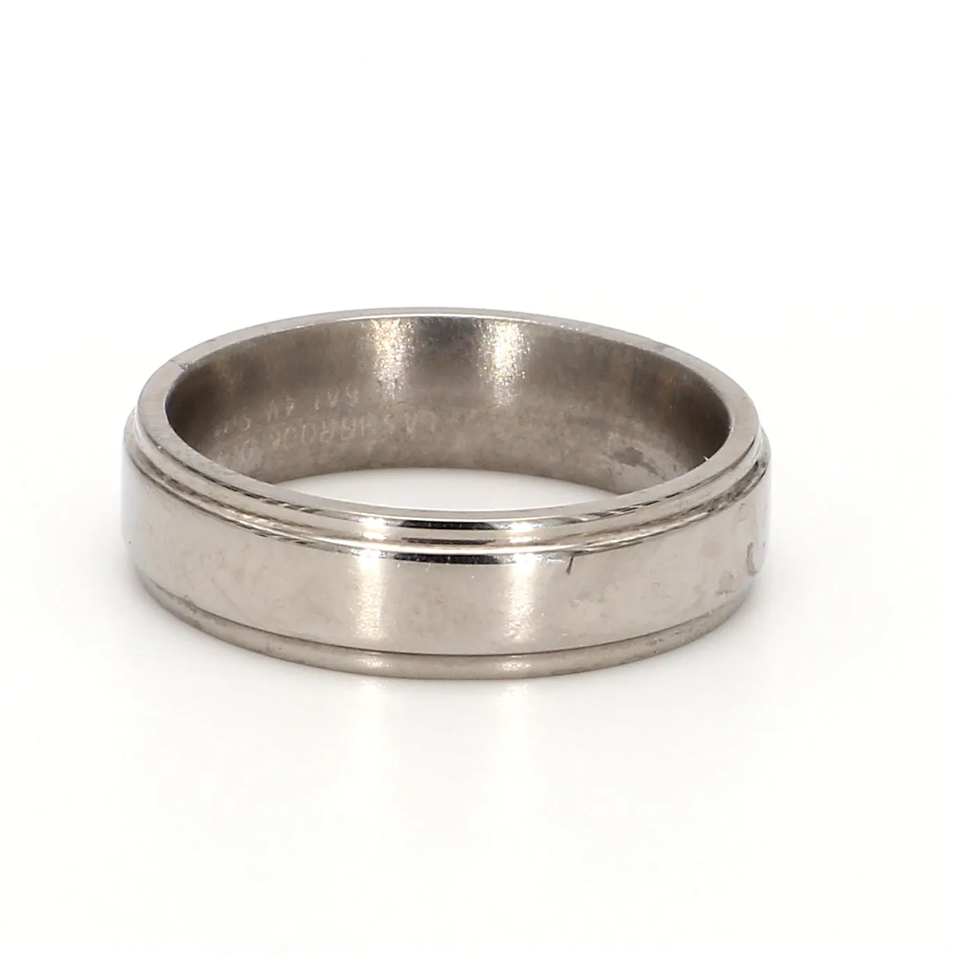 Grooved Matte Plain Metal Band