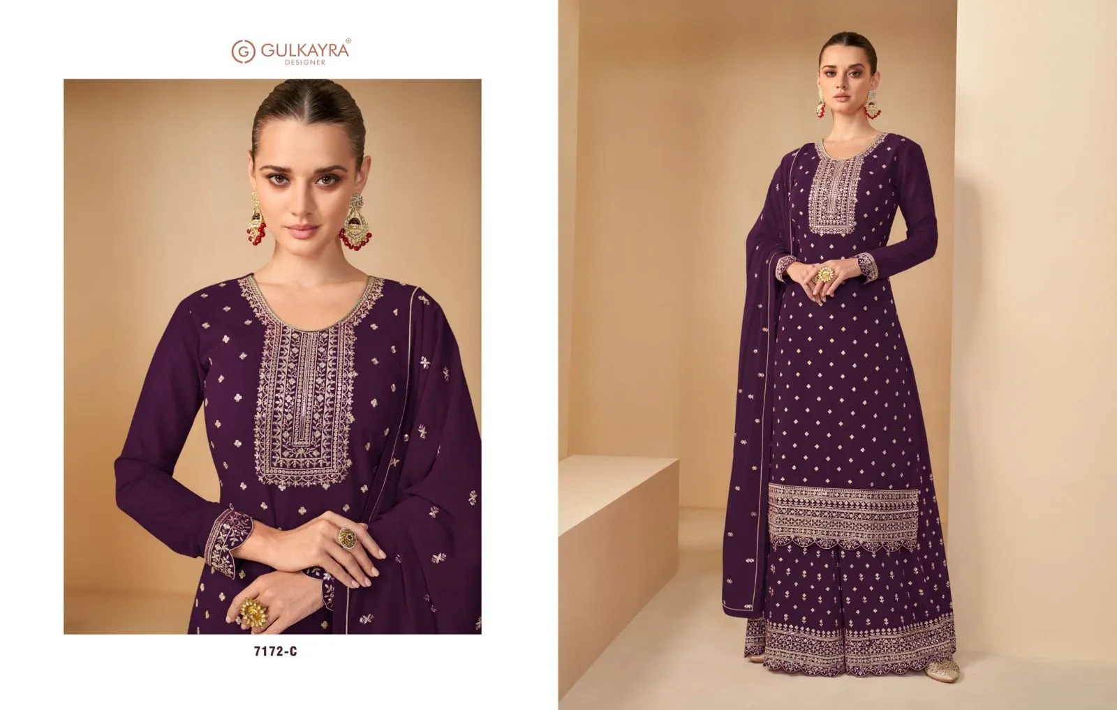 Gulkayra Designer Royal 7140 Series Suit