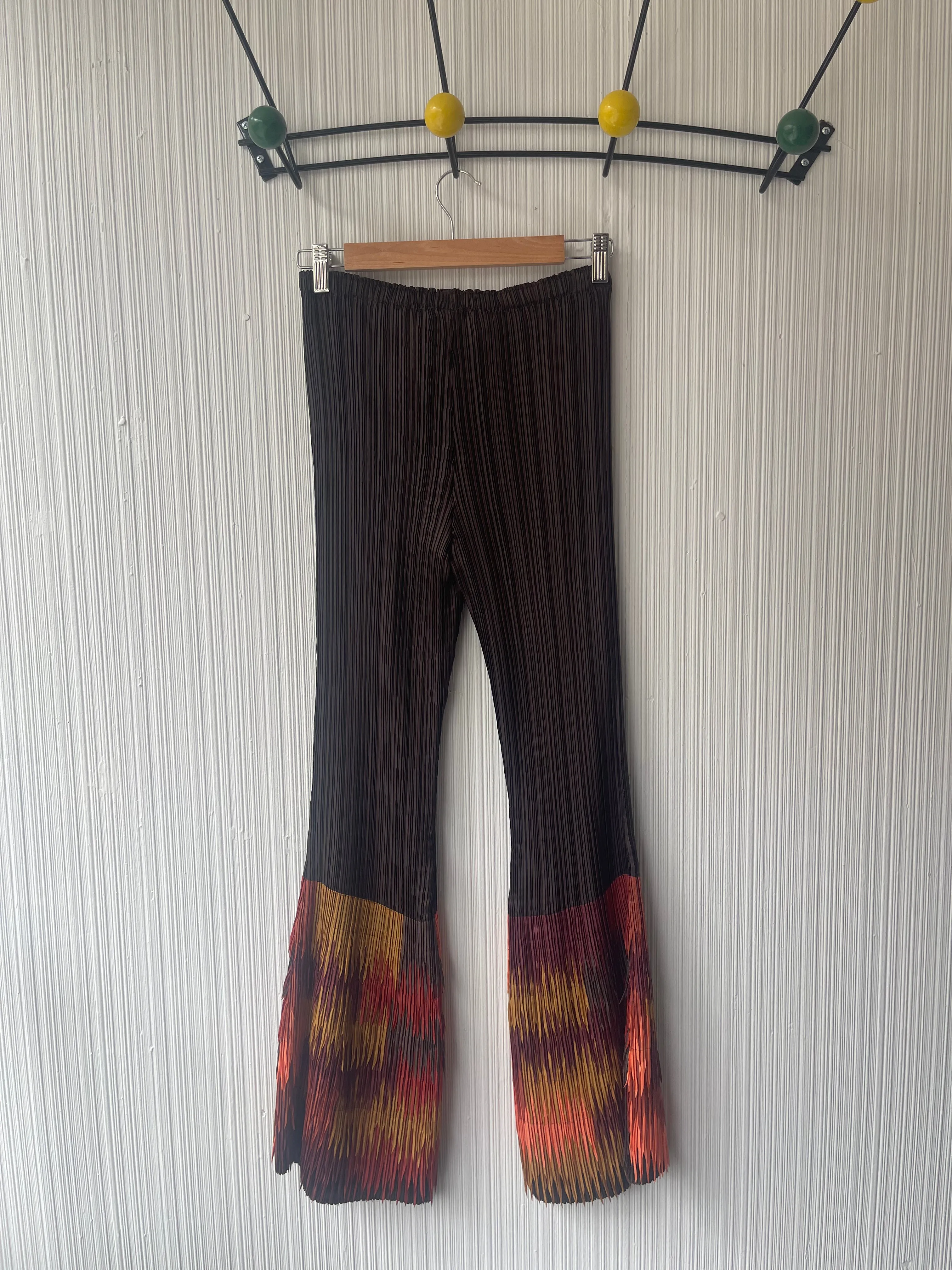 Issey Miyake Fete Fire Hem trousers
