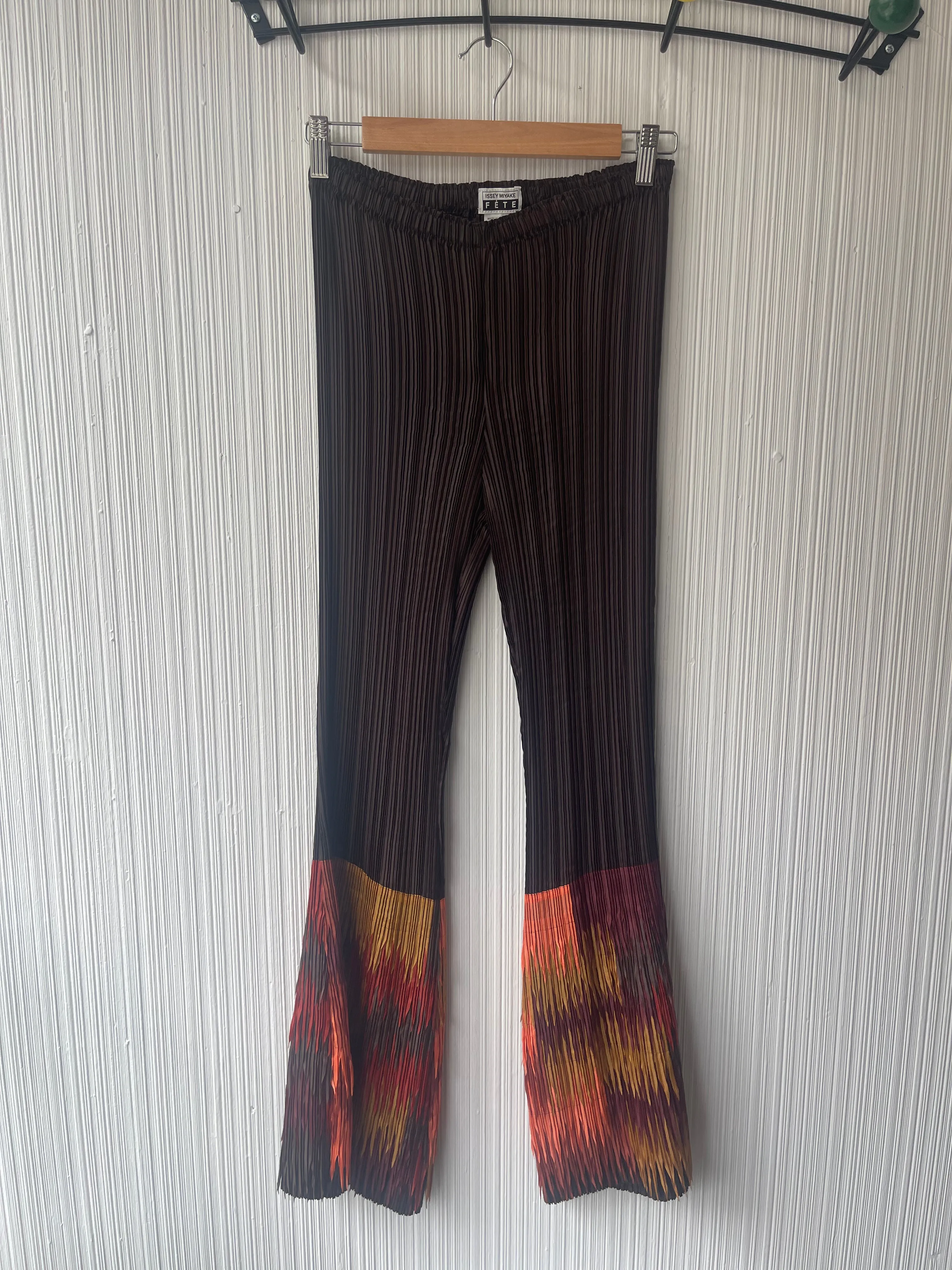 Issey Miyake Fete Fire Hem trousers
