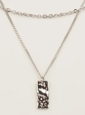 Minimal Rectangle Layer Necklace IM528