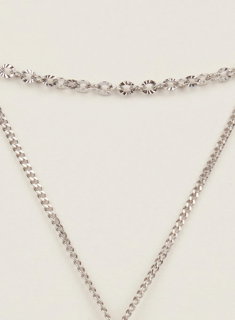 Minimal Rectangle Layer Necklace IM528