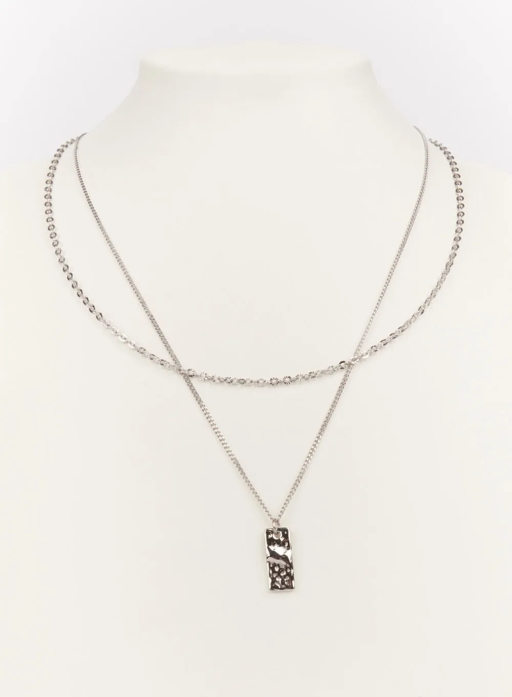 Minimal Rectangle Layer Necklace IM528