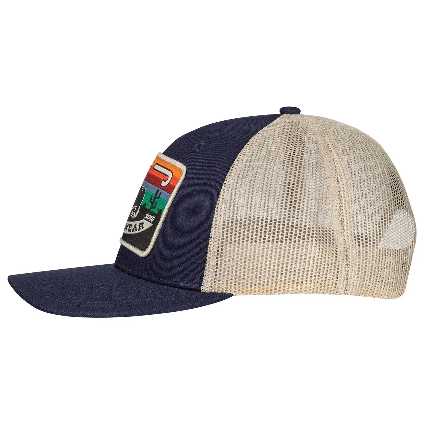 Navy & Tan Sunrise Cactus