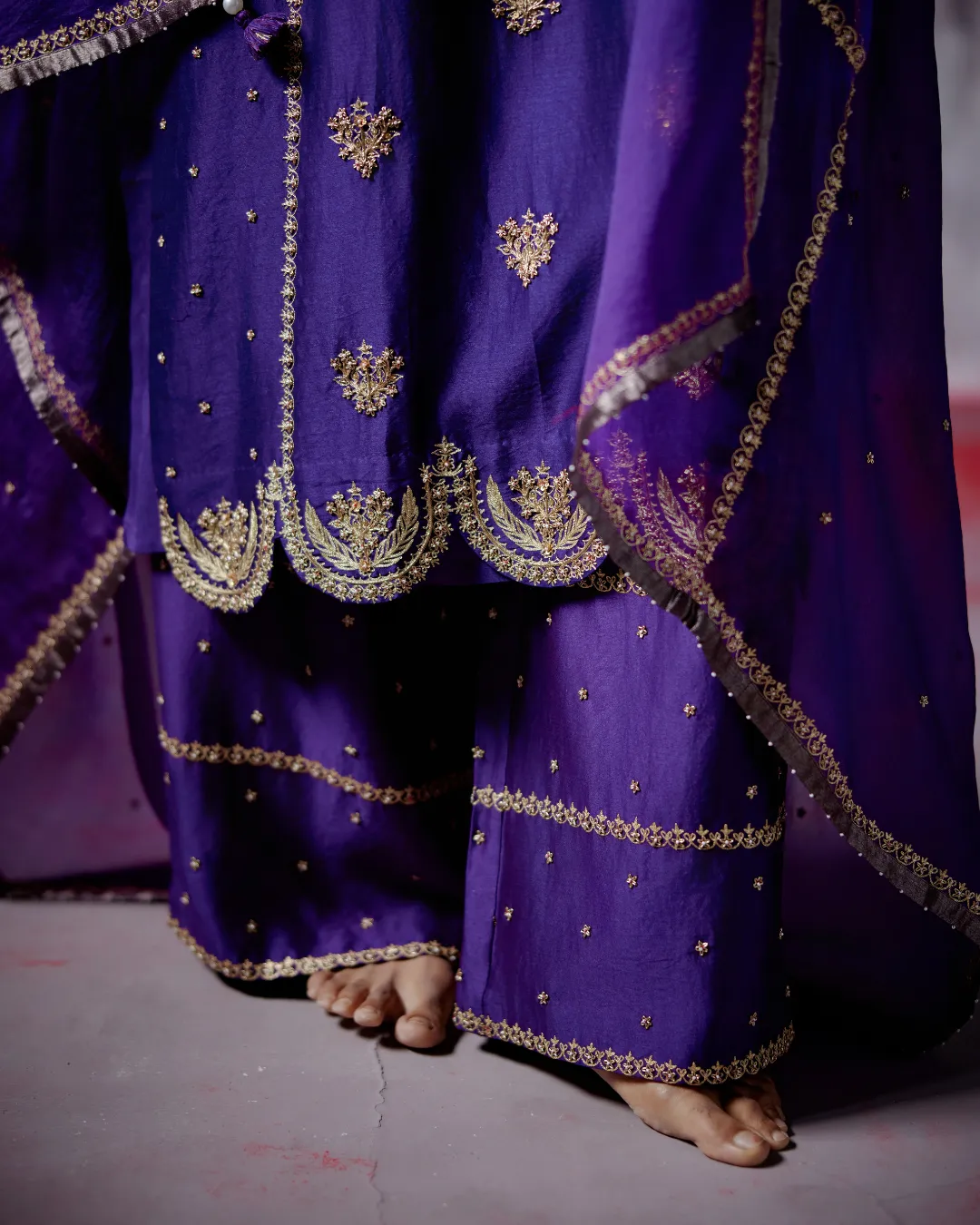 Purple Kurta Set