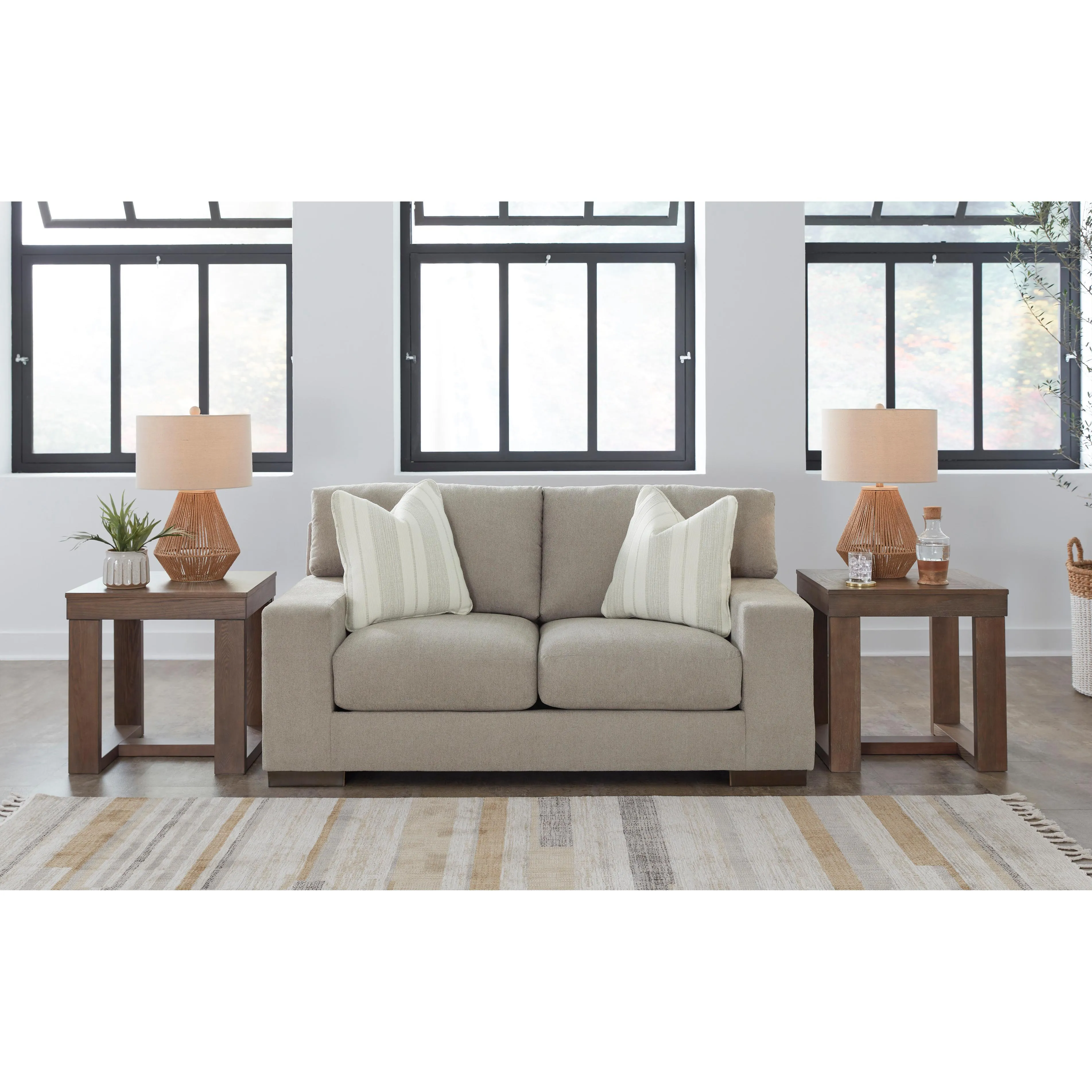 Signature Design by Ashley Maggie Stationary Fabric Loveseat 5200435
