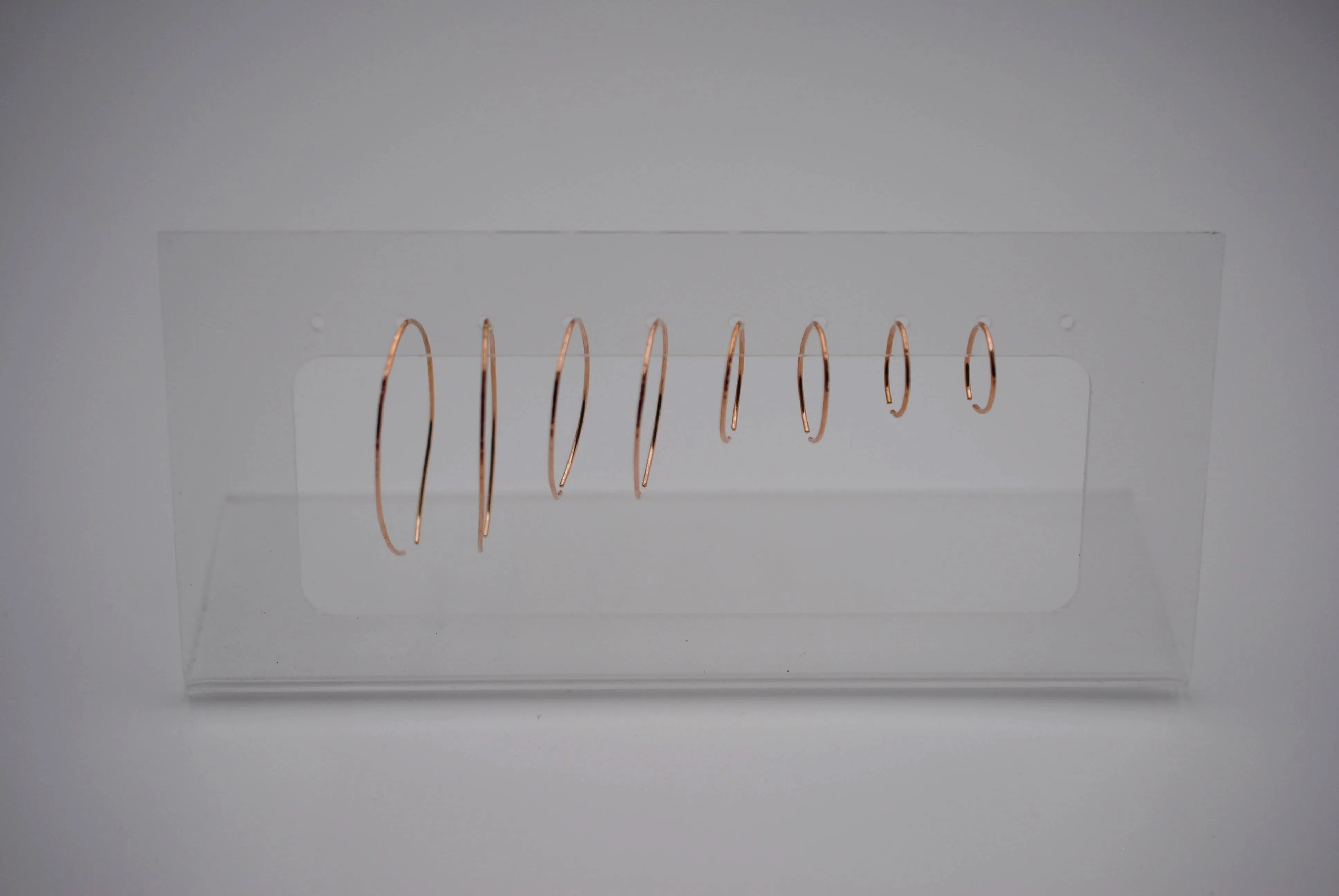 Small Rose Gold Open Hoop Earrings