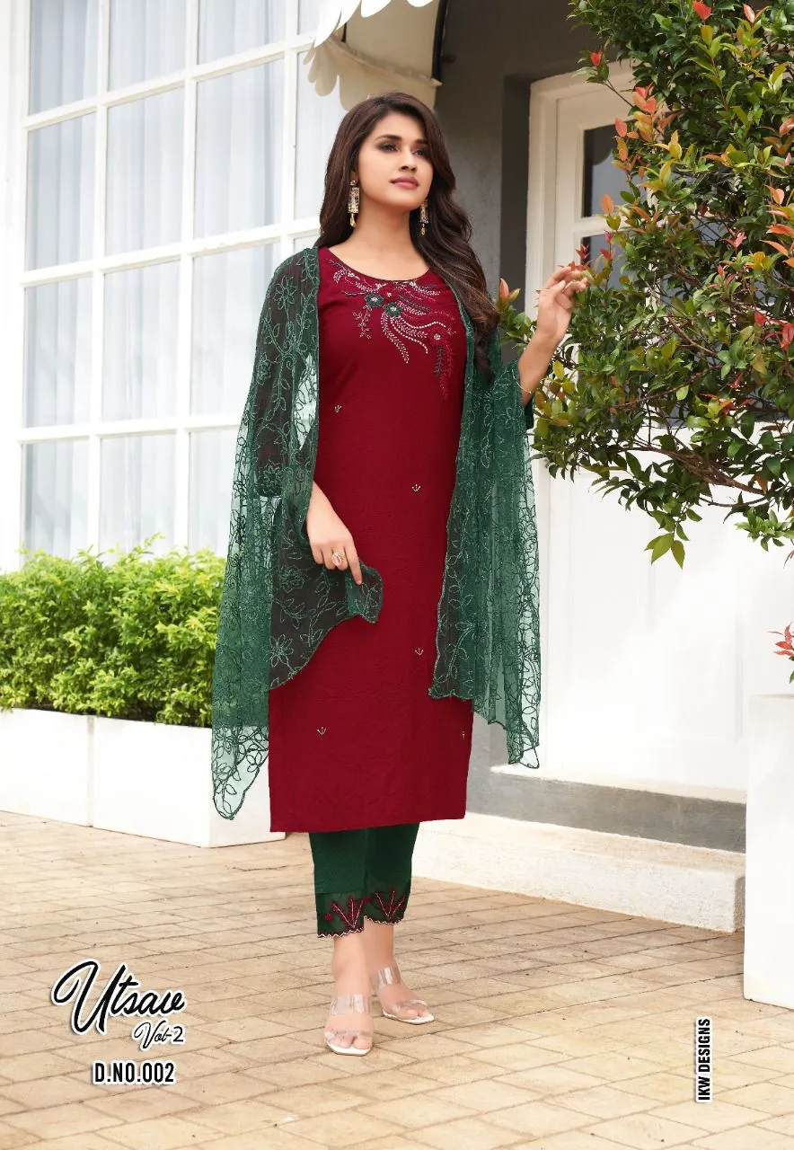 Utsav Vol-2 Viscose Silk Suit