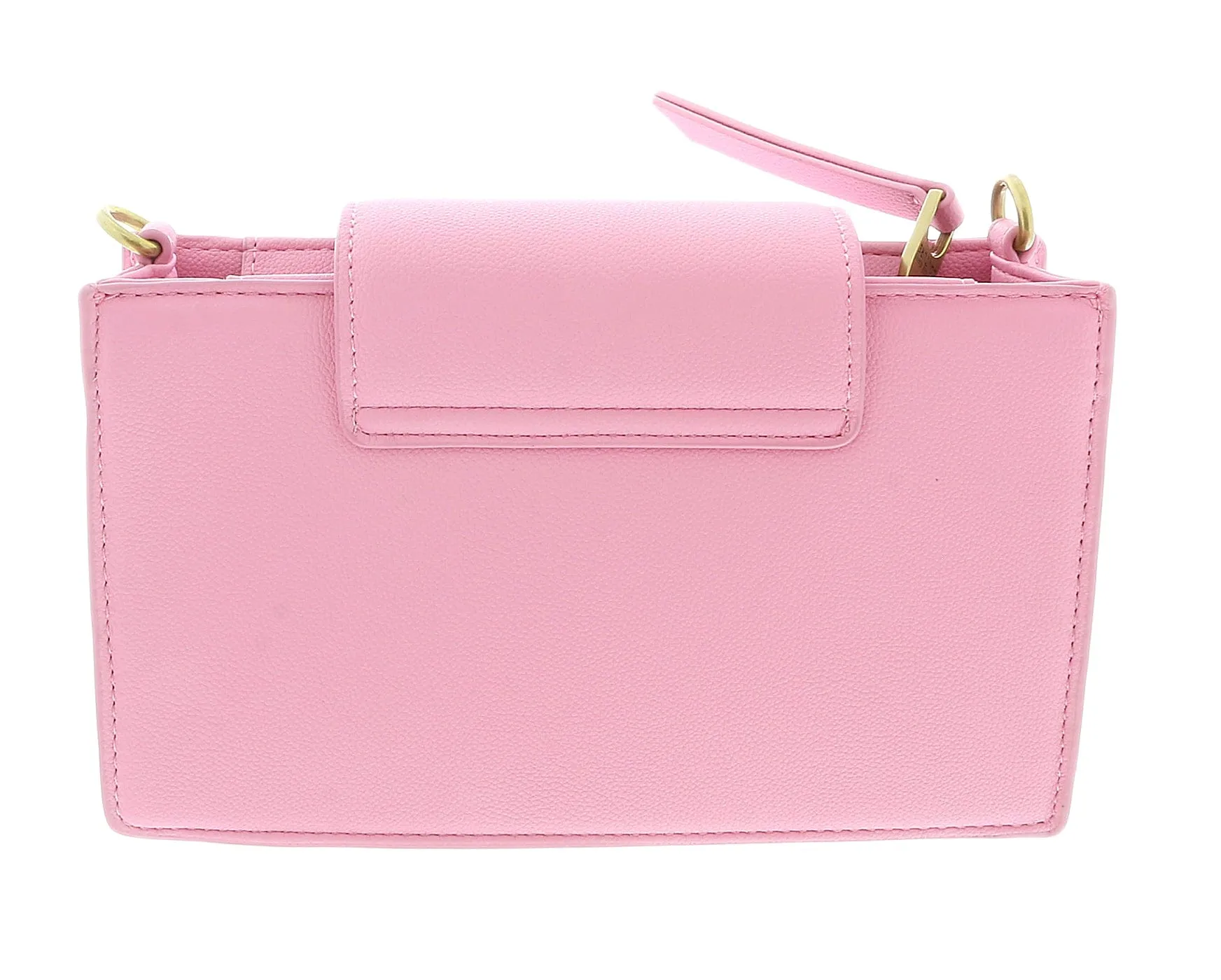 Versace Jeans Couture Small Pink Structured Mini Curb Chain Crossbody bag