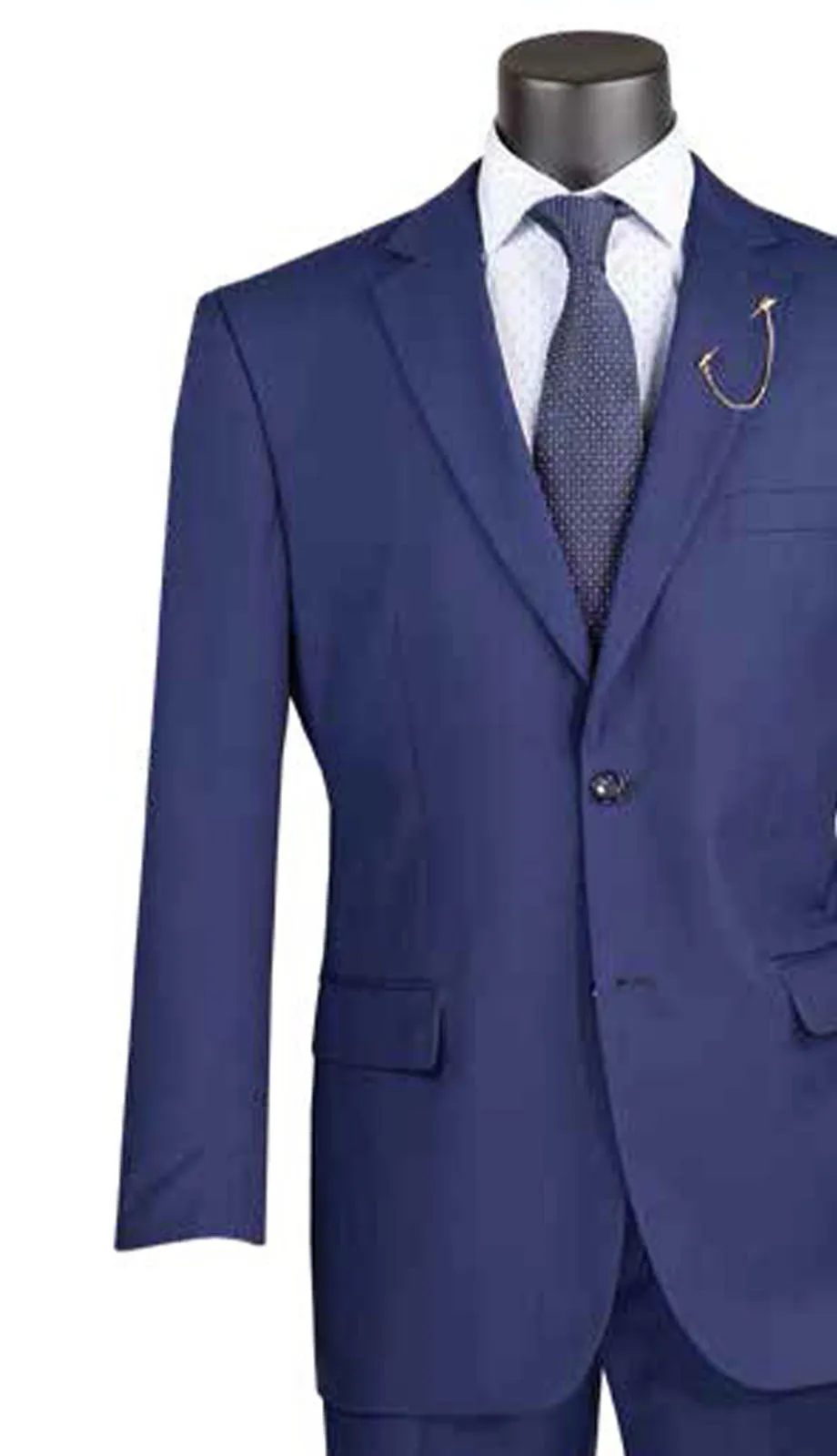 Vinci  F-2C900-BLU Mens Suit