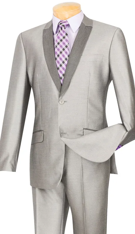 Vinci S2PS-1-GR Mens Suit
