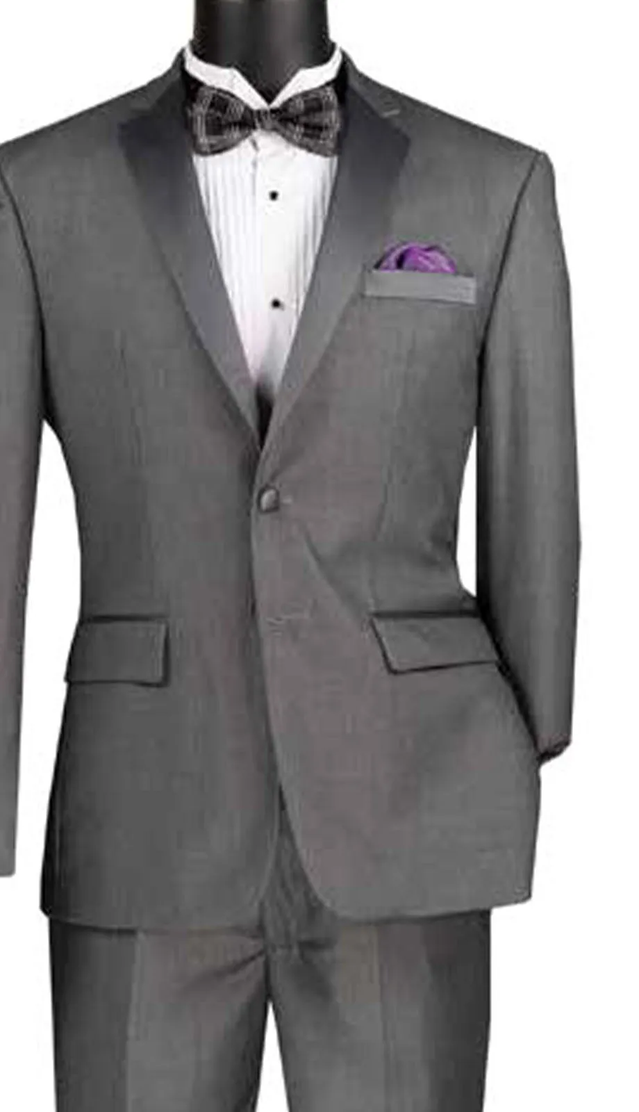 Vinci T-SC900-GRY Mens Tuxedo