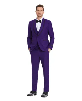 Vivid Purple Tuxedo - A Dash of Daring